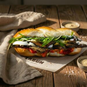Sabij, sandwich vegetariano